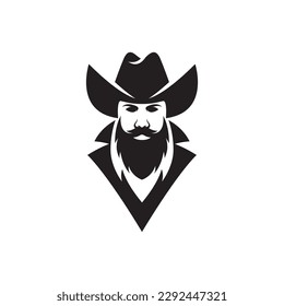 Cowboy logo images illustration design