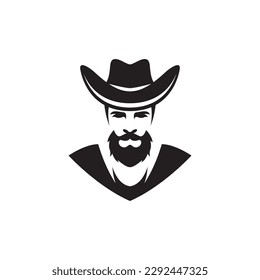 Cowboy logo images illustration design