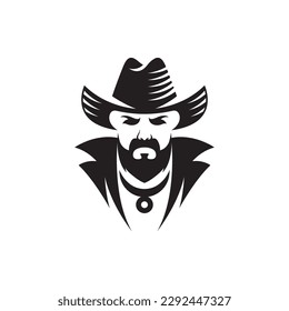 Cowboy logo images illustration design