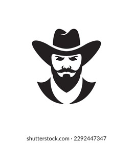 Cowboy logo images illustration design