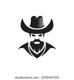 Cowboy logo images illustration design