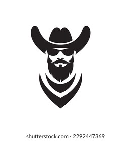 Cowboy logo images illustration design