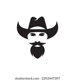 Cowboy logo images illustration design