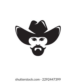 Cowboy logo images illustration design