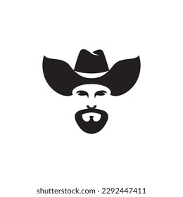 Cowboy logo images illustration design