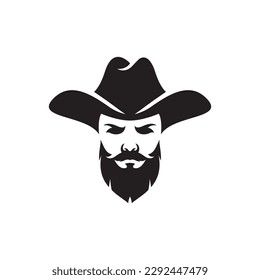 Cowboy logo images illustration design