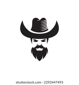 Cowboy logo images illustration design