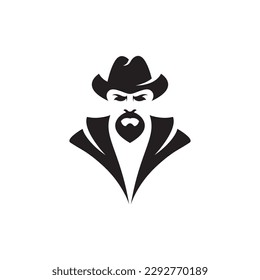 Cowboy logo images illustration design