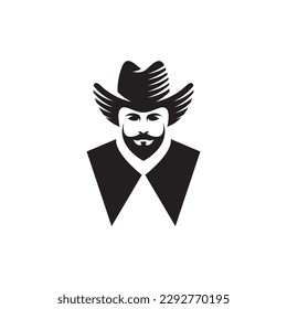 Cowboy logo images illustration design