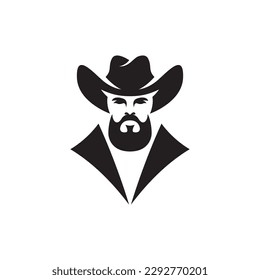 Cowboy logo images illustration design