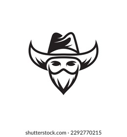 Cowboy logo images illustration design