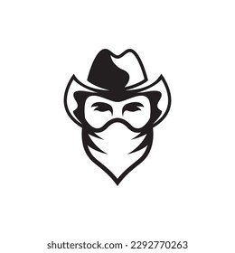 Cowboy logo images illustration design