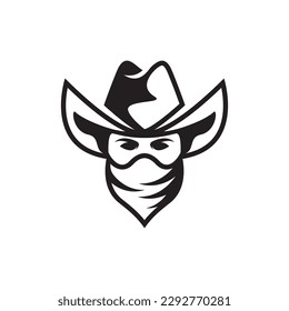 Cowboy logo images illustration design