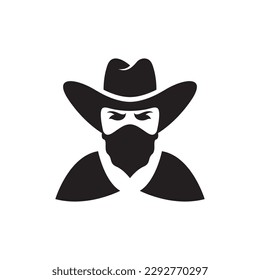 Cowboy logo images illustration design