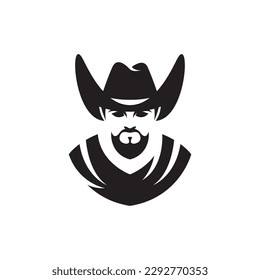 Cowboy logo images illustration design