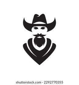 Cowboy logo images illustration design