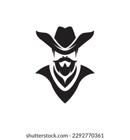 Cowboy logo images illustration design