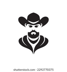 Cowboy logo images illustration design