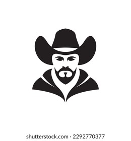 Cowboy logo images illustration design