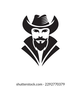 Cowboy logo images illustration design