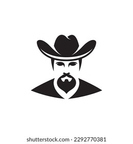 Cowboy logo images illustration design