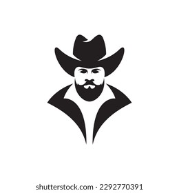 Cowboy logo images illustration design