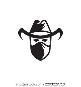 Cowboy logo images illustration design