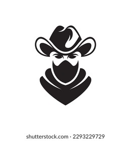 Cowboy logo images illustration design