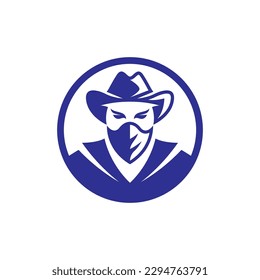 Cowboy logo images illustration design
