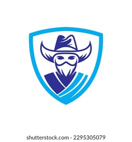 Cowboy logo images illustration design