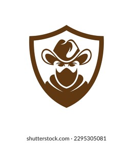Cowboy logo images illustration design