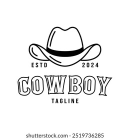 cowboy logo vector design illustration