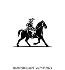 Cowboy-Logo, Vektorsymbol