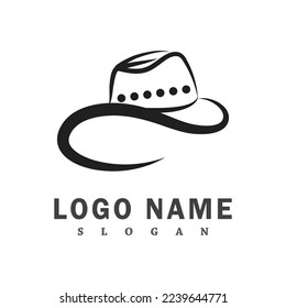 Cowboy logo vector template design