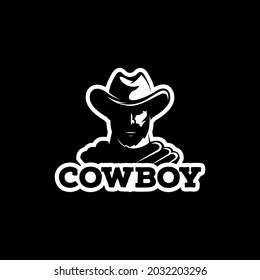 cowboy man logo vector illustration