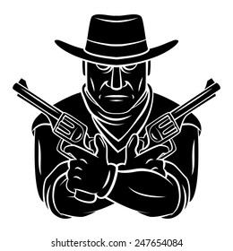 Cowboy Mascot Tattoo