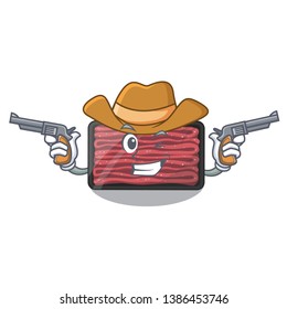 Cowboy minced meat isolated in the character