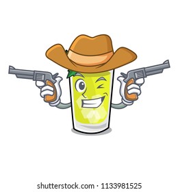 Cowboy mint julep character cartoon