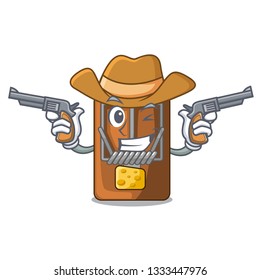Cowboy mousetrap in the a character shape
