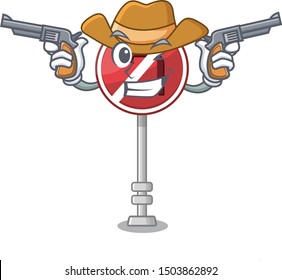 Cowboy no left turn on the mascot