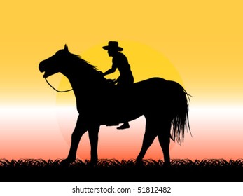 cowboy on field