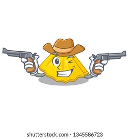 Cowboy pineapple slice with in character shape