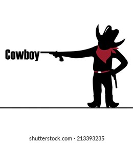Cowboy with pistols.