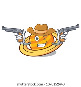 Cowboy planet saturnus character cartoon