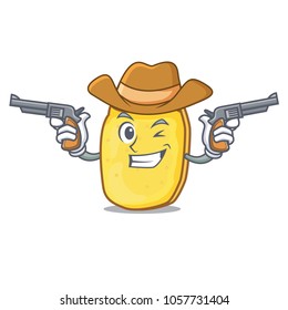 Cowboy potato chips character cartoon