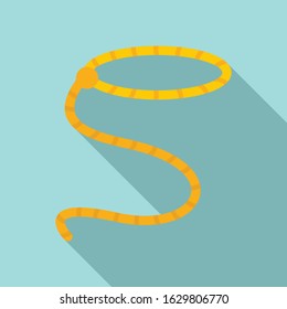 Cowboy Rope Icon. Flat Illustration Of Cowboy Rope Vector Icon For Web Design