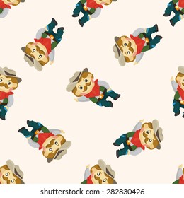 cowboy ,seamless pattern