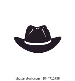 Cowboy Sheriff Hat Western Country Silhouette Stock Vector (Royalty ...