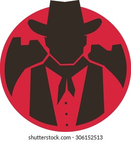 Cowboy silhouette