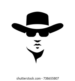 cowboy silhouette icon shape